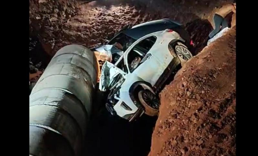 Motorista foge após batida, cai em vala e é preso após perseguição em MT