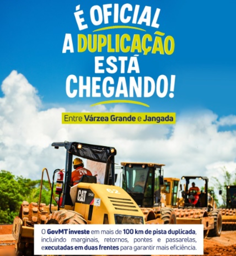 Governo de Mato Grosso, MT PAR e Nova Rota do Oeste aceleram transformação logística com mais de 100 km de duplicação