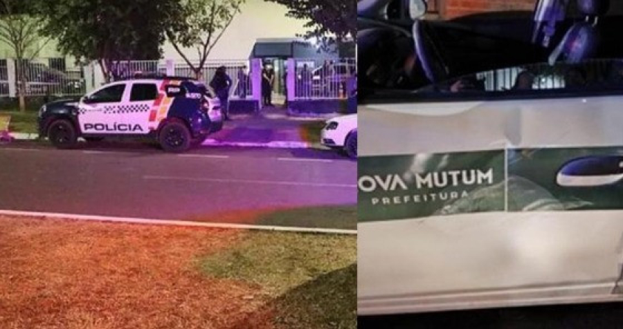 Motociclista atinge carro da Prefeitura em retaliação durante fiscalização de som em Nova Mutum/MT
