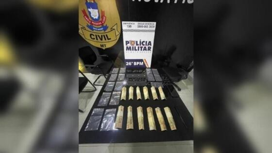 Polícia Militar desarticula ponto de facção e prende quatro homens em Nova Mutum/MT